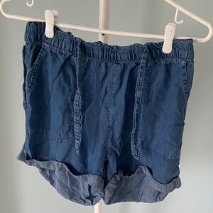 Women's Blue Casual Shorts